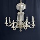 Height 74 cm.Diameter 80 cm.Beautiful chandelier from the 1930s with eight arms.The ...