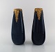 Pierre Perret 
for Vallauris. 
A pair of 
antique vases 
in glazed 
ceramics. 
Beautiful glaze 
in deep ...