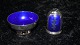 Salt vessel and 
pepper set 
Silver
Stamped V.B 
Sterling 
Denmark
Height 4 cm 
about ...