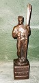 Bronze figurine 
of Thorleif 
Haug. Norwegian 
skier. H. 26½ 
cm (10.43 
inches)