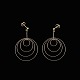 Modern Danish 
14k Gold 
Earrings
Stamped with 
585.
L. 4,8 cm. / 
1,89 inches.
Diam. 3,3 cm. 
/ ...