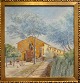 Borch, Martin 
(1852 - 1937) 
D&auml;nemark: 
Stra&szlig;enszene 
aus Portofino. 
Italien. 
Aquarell ...