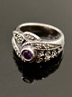 Sterling silver ring size 52-53 with amethyst item no. 490723 Stock: 1