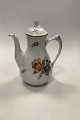 Bing and Grondahl Saxon Flower, White Coffee Pot No 91