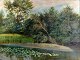 Danish artist 
(20th century): 
A lake. Oil on 
canvas. Signed: 
J. Chr. P 1905
32 x 42 ...