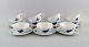 Bjørn Wiinblad for Rosenthal. 11 Romanze Blue Flower teacups with saucers. 
1960s.
