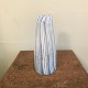 Murano vase with blue and white stripes. Approx. 1970Height 27 cm. Fine condition.