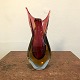 Murano Sommerso. A Venetian organic glass vase of clear, reddish purple and yellow glass. ...