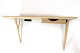 Wall-hung desk in Danish design of oak made by the carpentry farm from around the ...