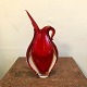 Murano Sommerso vase of clear, red and yellow glass. Made in Italy on Morano and made in the ...