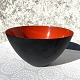 Krenit bowl, Red enamel, 25cm in diameter, 14cm high, Design Herbert Krenchel * Nice condition *