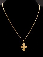 Gold necklace  with Dagmar cross
