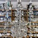 Height 105 cm.Diameter 90 cm.Beautiful chandelier from the end of the 1800s with four ...