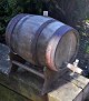 Antique oak 
barrel in oak, 
19th century 
Denmark. With 
iron straps and 
on plinth. With 
wooden ...