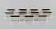 11 Sener napkin rings in silver (900) with beaded border. Turkey, 1930s / 40s.
