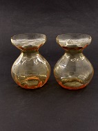 Pair of hyacinth glass
