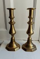 Pair of brass candlesticks from the end of the 19th century. Made in England. In good condition ...
