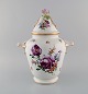 Large antique 
Dresden 
ornamental vase 
in hand-painted 
porcelain. 
Flowers and 
gold 
decoration. ...