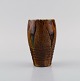 Felix-Auguste 
Delaherche 
(1857-1940), 
France. Vase in 
glazed 
ceramics. 
Beautiful glaze 
in brown ...
