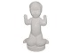 Soholm art pottery, white figurine Peter Fro.Decoration number 774.Height 15.0 ...