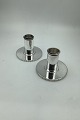 Georg Jensen Sterling Silver Candlesticks by Bernadotte No 711A