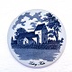Royal 
Copenhagen, 
Aluminia, 
Tranquebar, 
Grease plate 
with 
prospectus, 
Læborg church # 
3-1403, ...