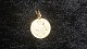 Elegant Pendant in Silver Lion Zodiac 14 Carat GoldStamped 585Height 18.42 mm approxWidth ...