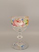 Enamel decorated wine glass