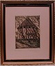 Finn Weseman, 
original 
radering 36/100 
af Finn 
Weseman, in a 
well-kept 
gilded frame.
Ronne ...