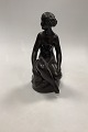 Just Andersen Figurine of Sitting Girl in Disco Metal No. 1871Measures 23cm / 9.06 ...