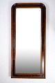 Mirror of hand-polished mahogany, made in Denmark from around the 1890s.Dimensions in cm: ...