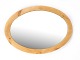 Oval mirror in light pine wood from around the 1920sDimensions in cm: H:88 W:62