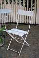 Old French 
garden chair in 
iron with 
wooden slats, 
painted white 
with fine 
patina. Can be 
...