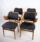These armchairs 
are a beautiful 
example of 
mid-century 
modern design. 
The set of four 
chairs, ...