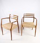This set of two 
armchairs in 
model NO 62 is 
a rarely seen 
version of the 
iconic design 
by N.O. ...