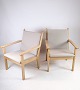 Set of 2 
armchairs, 
model GE284, 
designed by 
Hans J. Wegner 
manufactured by 
Getama in the 
1960s. ...