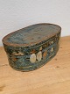 Original decorated wig box made of lumber Germany about 1840-1850 Height 18cm Length 46.5cm ...