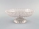 Baccarat, France. Art deco compote in clear and frosted mouth-blown art glass. 1940s.Measures: ...