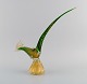 Large Murano sculpture in mouth blown art glass. Exotic bird. 1960s.Measures: 33 x 33 cm.In ...