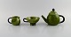 Suzanne Ramie (1905-1974) for Atelier Madoura. Egoist tea set in glazed 
stoneware. Beautiful glaze in green shades. Mid-20th century.
