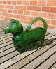 Swedish 
schnapps dog 
with handle in 
dark green 
glass
L 22.5cm