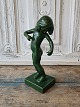 "Venus Glypogos" by Kai Nielsen for P.Ibsen, figure of green glazed terracotta Signed Kai ...