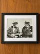 Original black-and-white vintage photo of Winston Churchill, English Prime Minister, and ...