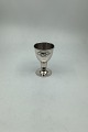 Egg Cup in Silver with Flower motif Danish