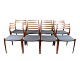 Set of 8 dining 
room chairs, 
model NO 78, 
designed by N.O 
Møller and 
manufactured by 
J. L. ...