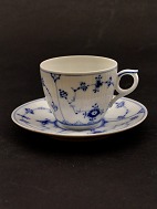 Blue fluted coffee cup 2162