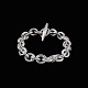 Danish Sterling Silver Anchor Chain Bracelet. 64g.Stamped with Sterling, Denmark.L. 20,5 cm. ...