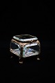 Old French 
jewelry box in 
bronze and 
faceted glass 
and silk pillow 

in the bottom 
with a nice ...