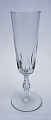 Champagne flute with olive grinding on the basin a la the Derby glass from Holmegaard. However, ...