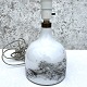 Holmegaard, 
Table lamp, 
Symmetrical, 
lamp art 1, 
Opal glass with 
gray 
decoration, 
26cm high ...